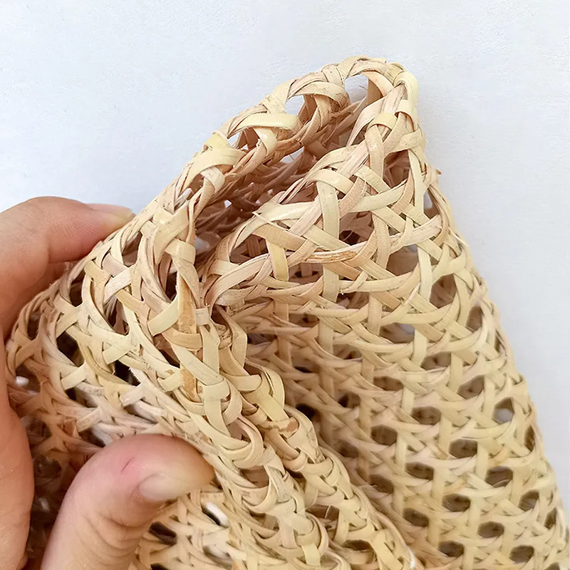 Natural Indonesian Real Rattan Wicker Cane Webbing Roll Furniture Chair Table Repair Material Cabinet Door Ceiling Wall Decor