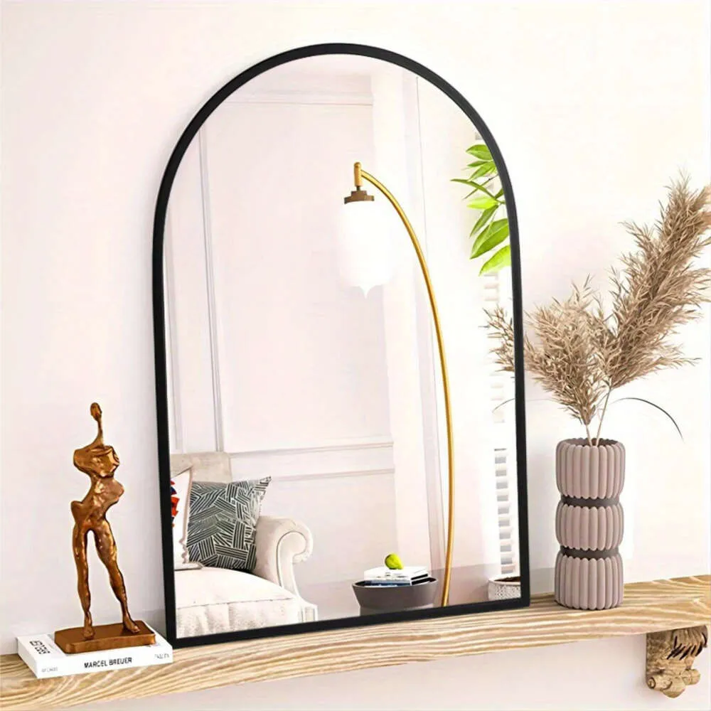 Miroir cosmétique en fer 1 pièce, tenture murale, miroir décoratif