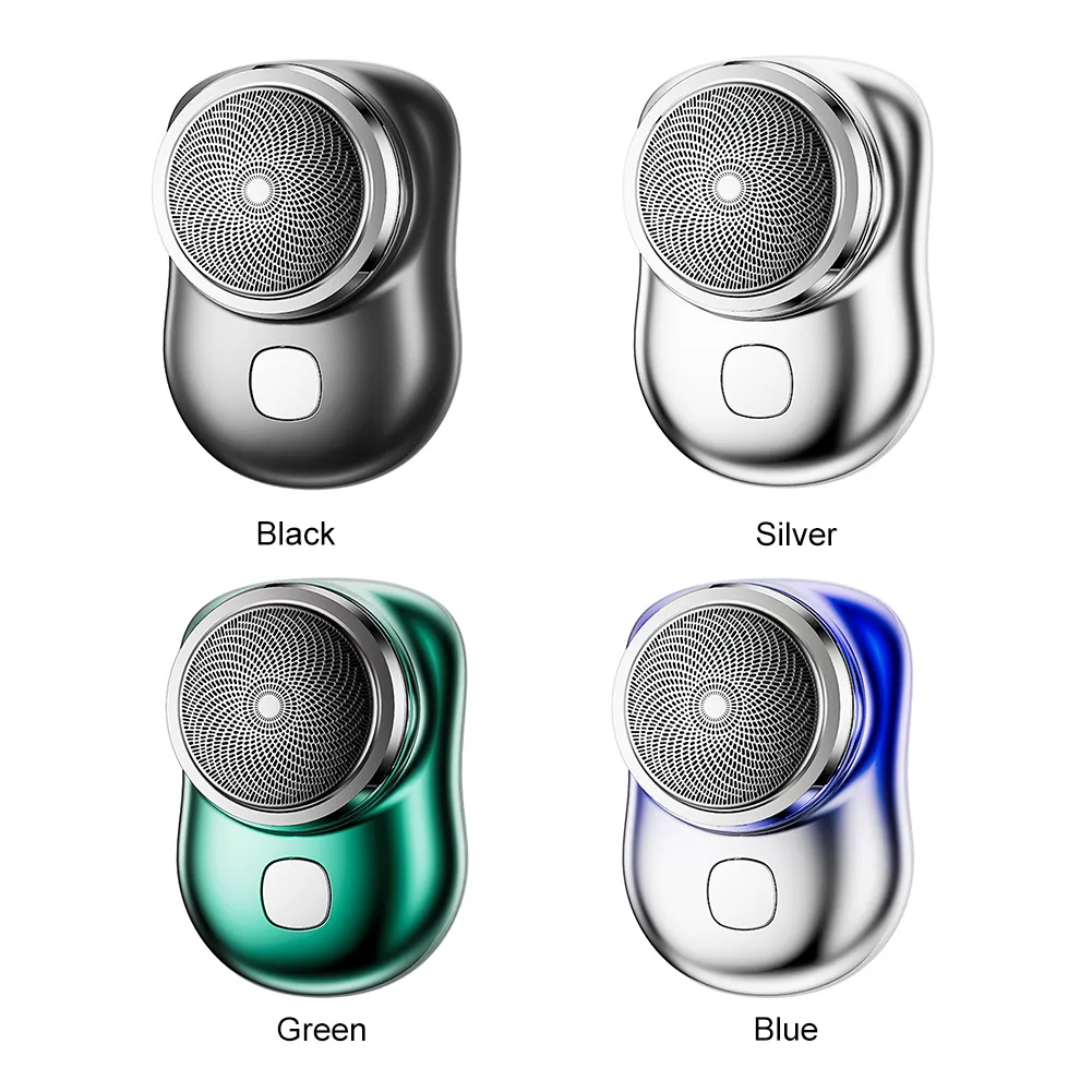 Portable Electric Beard Trimmers Mini USB Rechargeable Razor With ...