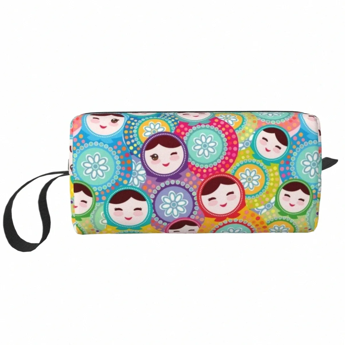 Russische Poppen Matroesjka Toilettas Rusland Babushka Patro Volkskunst Cosmetische Make-Up Organizer Schoheid Opslag Dopp Kit Case s8xh#