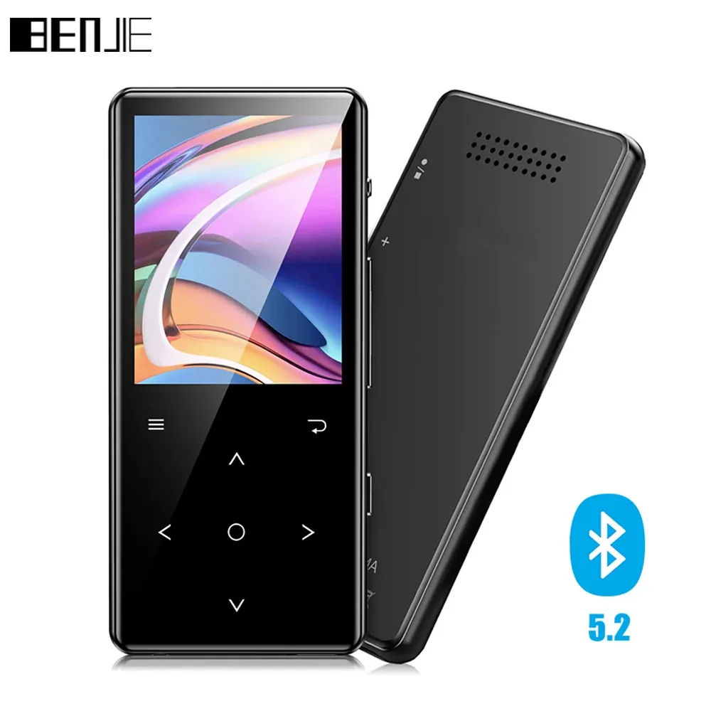 Högtalare Benjie K3 Bluetooth MP3 -spelare med högtalare Portable Hifi Lossless Music Video Player Walkman Support FM Radio Recorder Ebook
