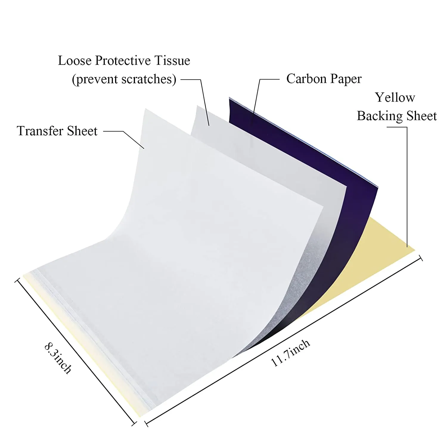 Tattoo Transfer Paper A4 Size 10/20/30/50/Stencil Copy Tracing Sheets ...