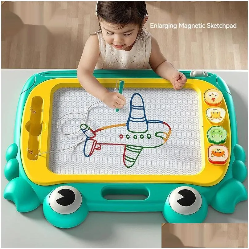 Drawing Painting Supplies Ding Board For Kids Magnetic Toy Household Iti Babys Writing Color Frame 240117 Drop Delivery Toys Gifts Lea Dhnts