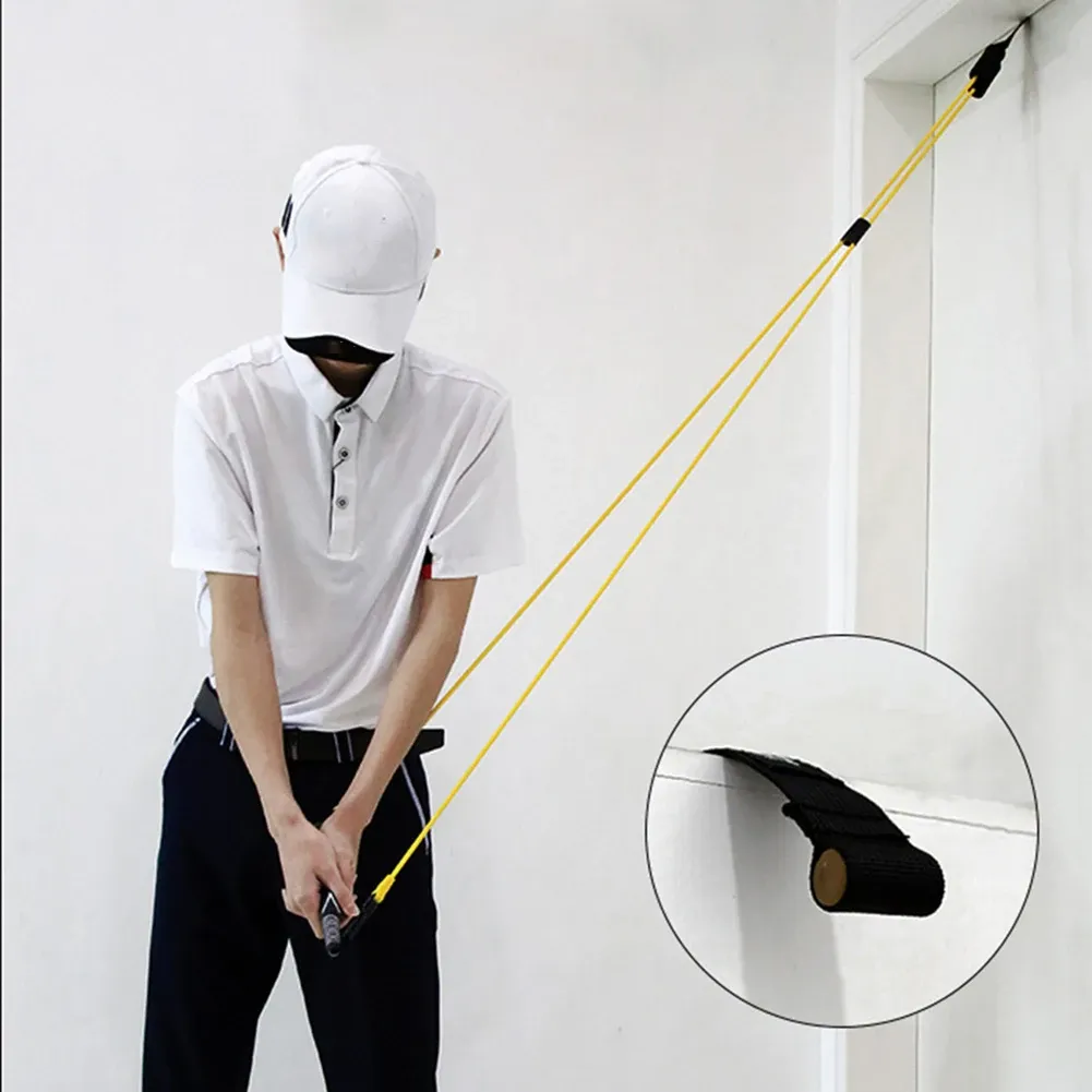 СПИД 1PC Golf Swing Dragiser Натяжение ремень Band Band Golf Swing Trainer Trainer Trainer Action поставляет корректор гольф -клуб Strong Devic