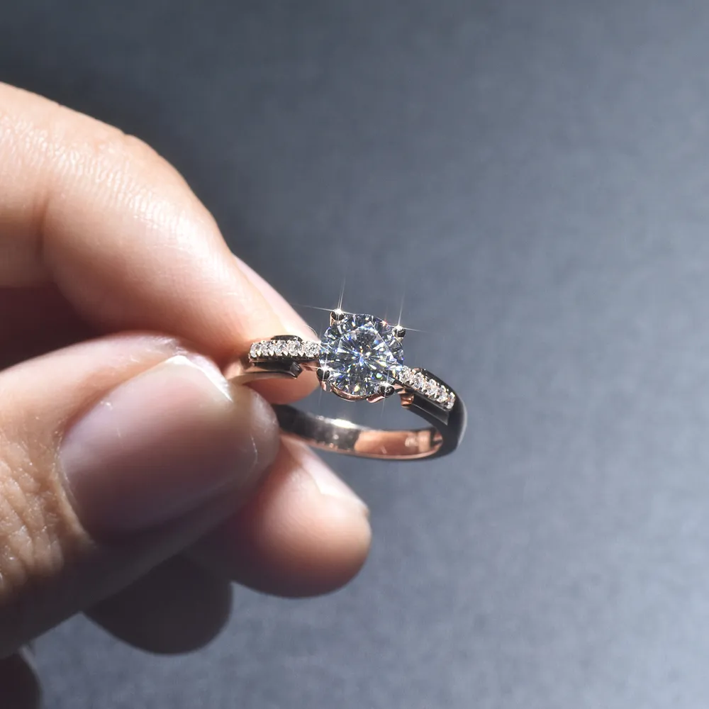 2024Huitan AAA Cubic Zirconia Wedding Rings for Women, Luxury ...
