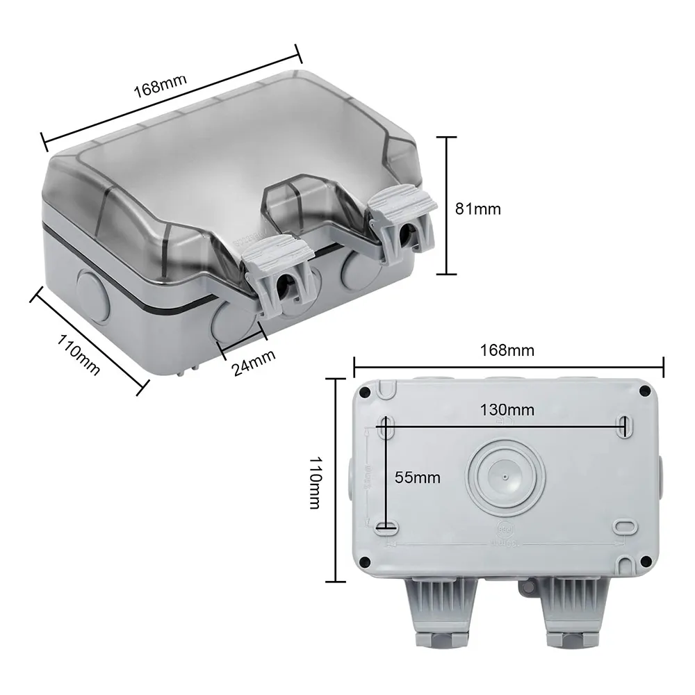 Waterproof Plug Socket Adapter DHgate.com:IP66 Outdoor Waterproof Plug Socket, Double EU Standard 16A ...