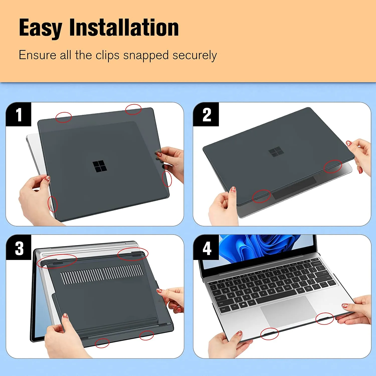 Surface Laptop Case Hard Shell Protective Cover For 13.5 15 12.4 Inch Models Go 2 1 2024 Release From Ddmycrazy 16.19 DHgate.Com
