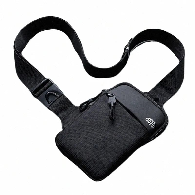 Casual Men Shoulder Bröst Bag Nyl Waterproof Outdoor Sport Running Cycling Belt Bag Stor Capacity Travel Phe Pouch Bag E6BV#