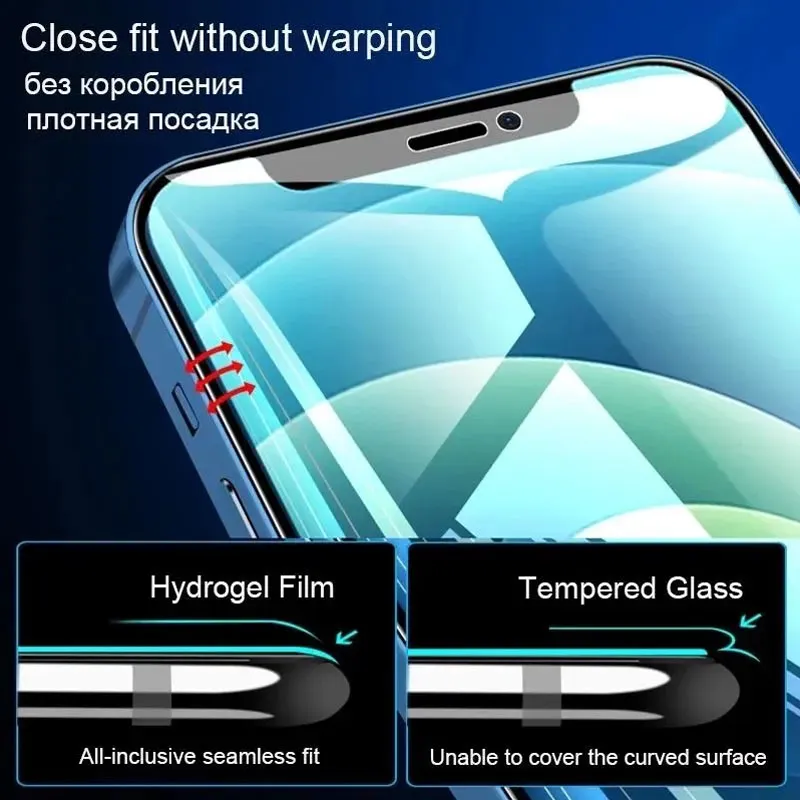 thumbnail image 2 of YoPin Tech Hydrogel Screen Protector For IPhone (14/13/12/11/X Series/XR/SE2) – Full Cover, Clear, Anti-Fingerprint (TPU) 2 of 3