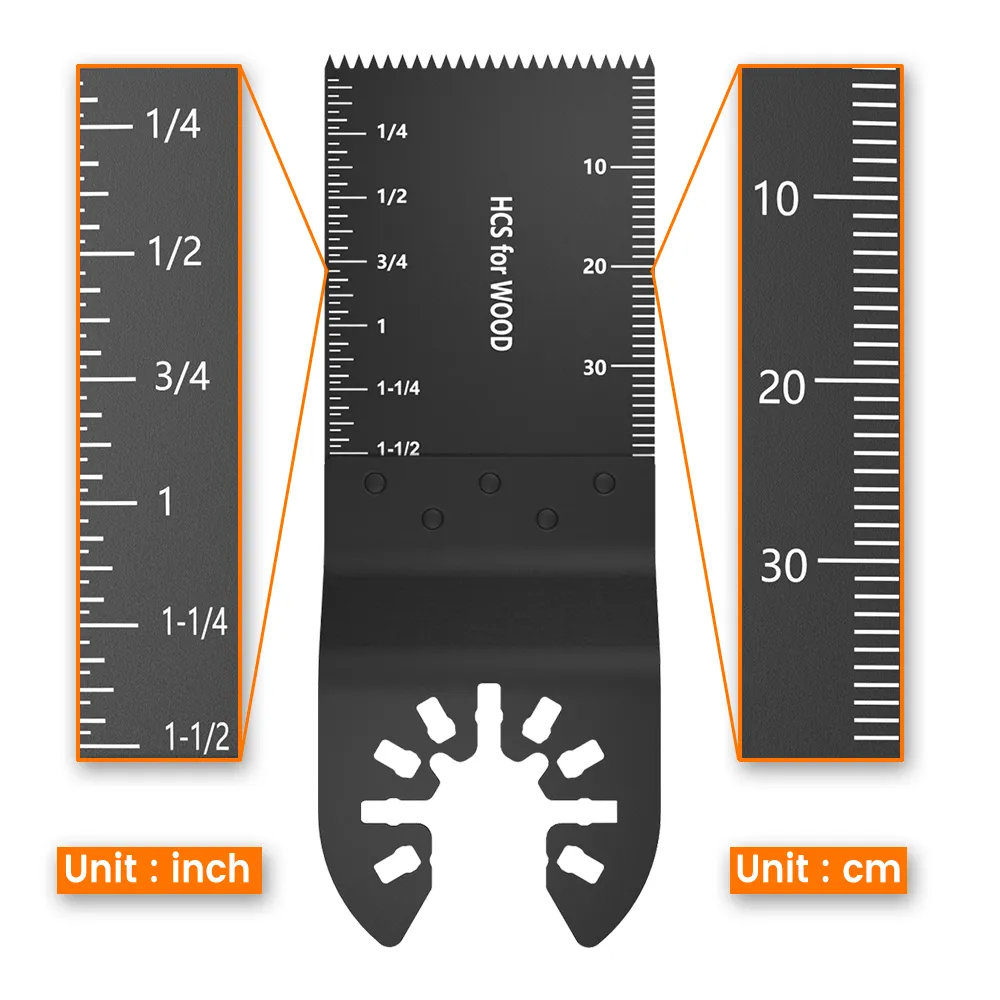 5-Pack Oscillating Multi-Tool Saw Blades – MTP, Wood & Metal Cutting