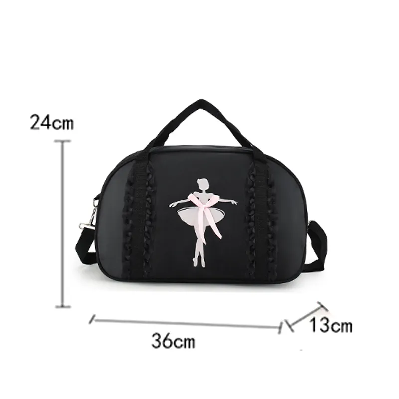 Mochila Bordada De Ballet Para Niña: Bolsa De Danza Y Natación Con Gran Capacidad (Rosa O Púrpura)