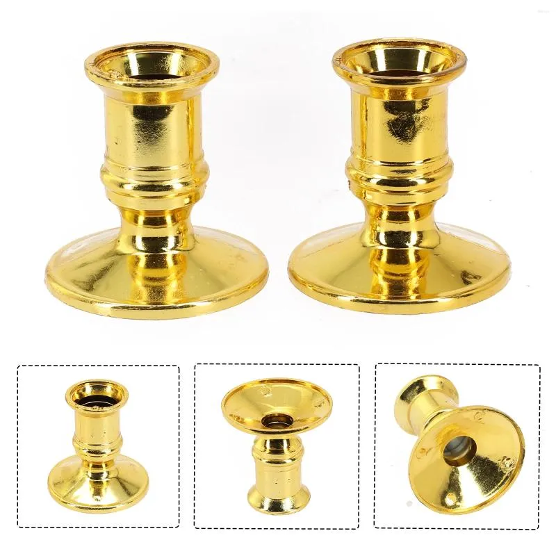 Candle Holders Fits Standard Candlestick Traditional Shape Base 2pcs Taper Portable Practical Durable