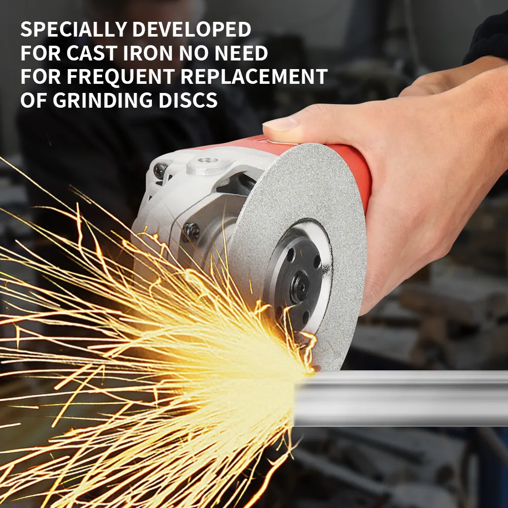 100/115/125mm Diamond Grinding Wheel Disc For Angle Grinder - 40 Grit, Multi-Thread