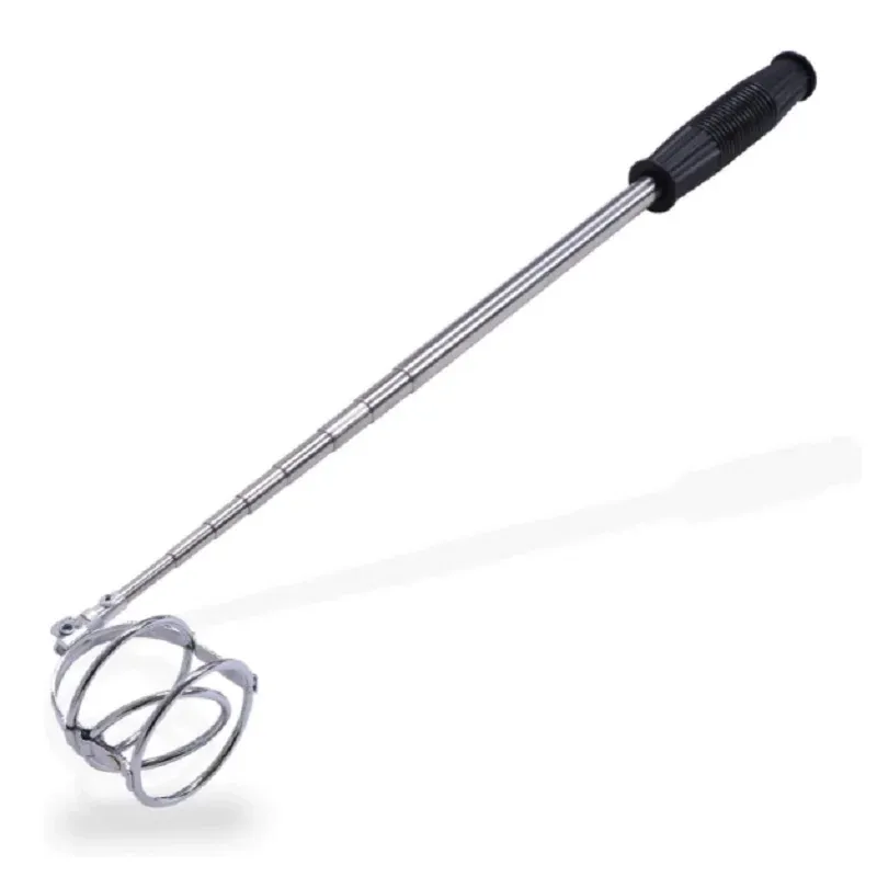 AIDS Telescopic Golf Ball Retriever Portable Golf Pick Up Scoop and Golf Ball Grabber med rostfritt stålstång och ett bekvämt grepp