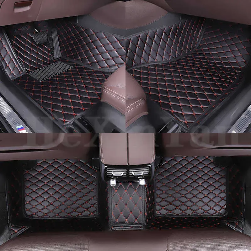 Mattor mattor Anpassade bilgolvmattor för Mercedes Benz GLS Klass X166 2016 2017 2018 2019 All Model Auto Accessories Car Rug Carpet Footb