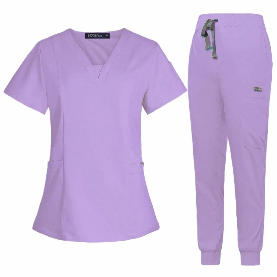 wholesale Medizinische Uniform für den Operationssaal, Krankenhaus-Arbeitskleidungsset, medizinische Versorgung, Krankenschwester, Zahnchirurgie-Anzug, Arbeitskleidung e355 #