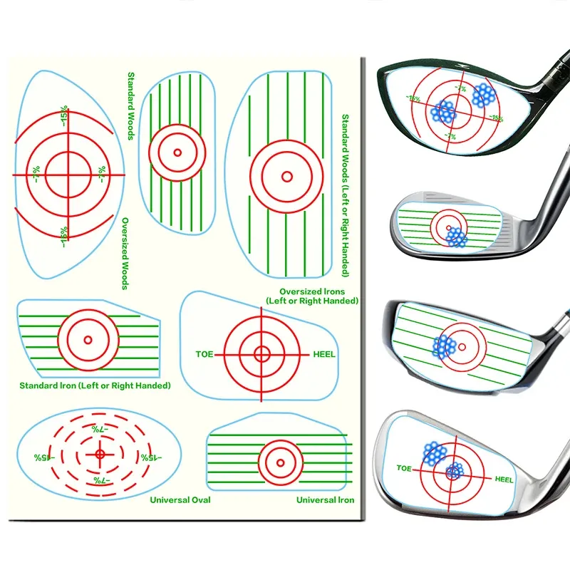 Aids Golf Impact Stickers Ball Impact Mark Target Sticker Training Aid Tape Labels Stickers Putter Hit Sticker