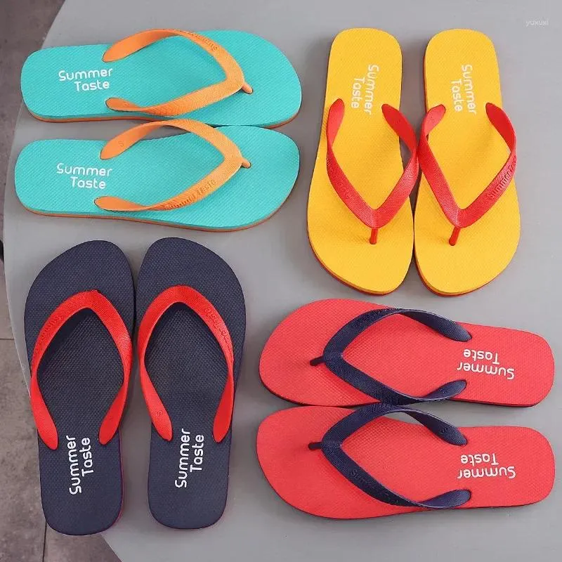 Slippers Men's Flip Flops Fashionable Anti Slip Summer Shoes Personalized Korean Version Sandals Beach Mainland China