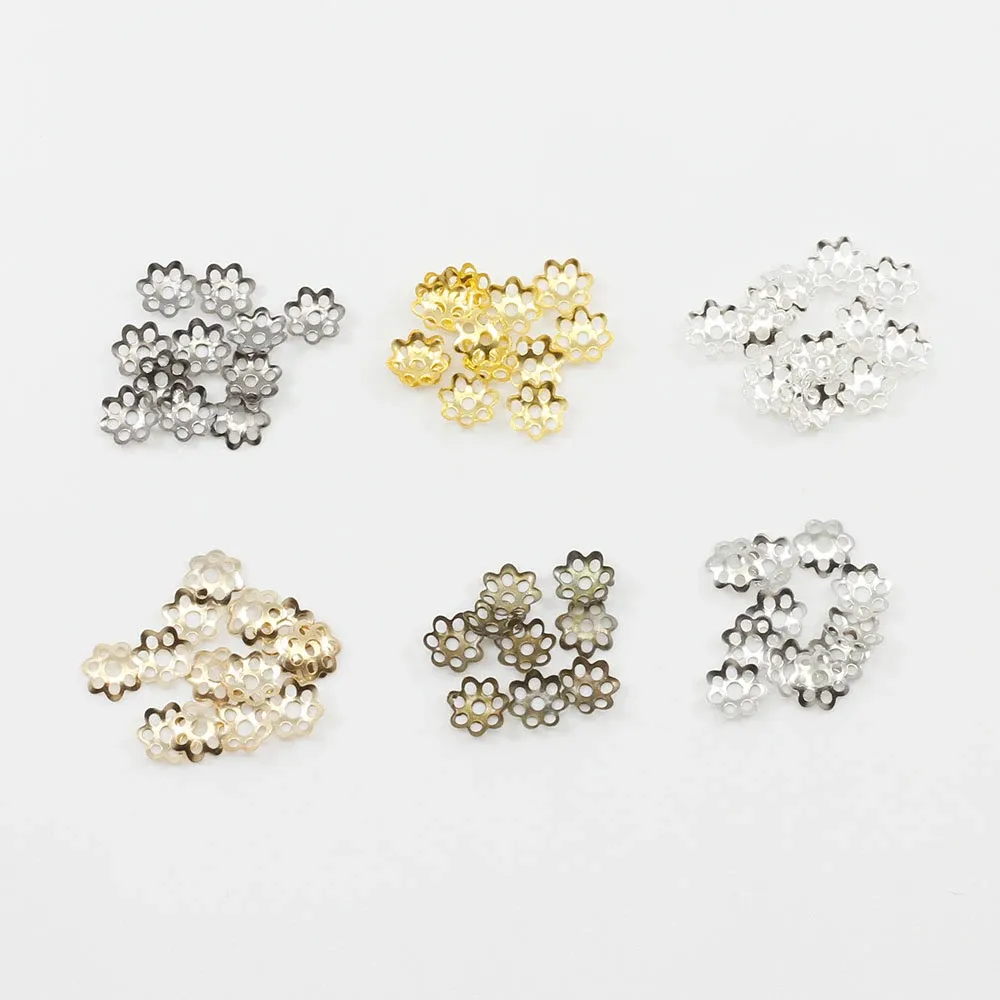 Buy Bead Caps - Flower Bead Caps - 6mm Bead Caps - Metal Bead Caps - Metal Beads - Bead Findings - Choose Your Qty Online In India - Foto 7