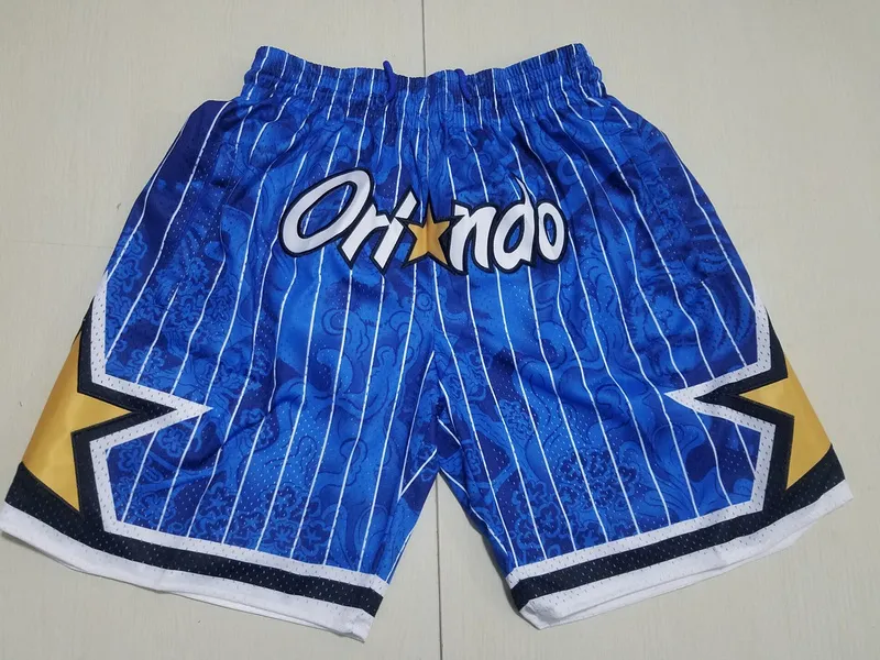 Mens''Orlando''Magic''Authentic shorts Basketball Retro Mesh Embroidered  Casual Athletic Gym Team Shorts 07
