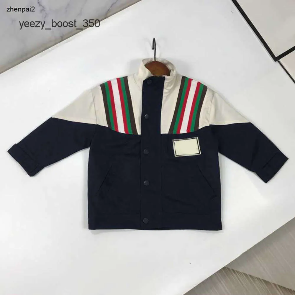 gglies luxury baby Autumn clothes fashion Kids Coats Windproof design Child Jacket Size 90-150 CM Splicing design overcoat for boys Sep01