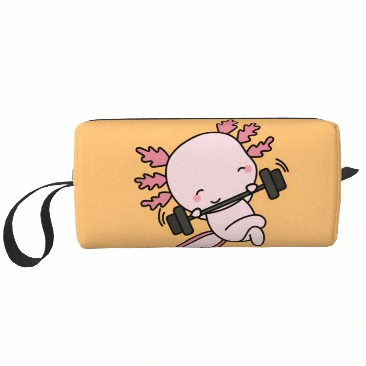 FI Cut Axolotl Travel Toalettetis Bag For Women Salamander Animal Cosmetic Makeup Bag Beauty Storage Påsar Dopp Kit Case Box C7ce#