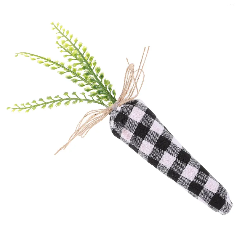 Fleurs décoratives de pâques, carotte en tissu, jouet artificiel rustique en peluche, pendentif suspendu pour ferme