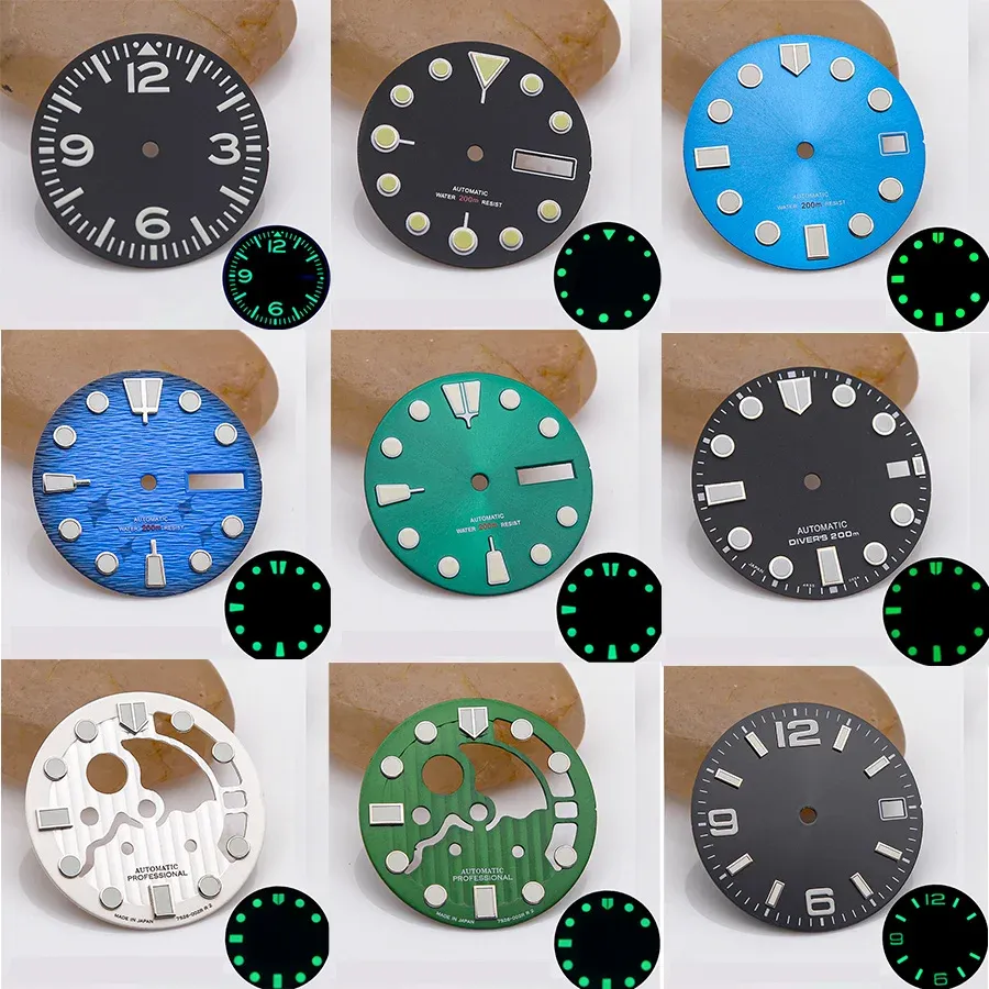 Seiko Mod Jam Tangan Custom Seiko Skx 5mm Green Luminous