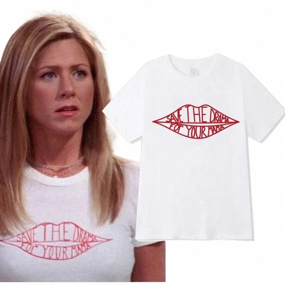 2024 Friends TV Show Rachel Save Drama T-Shirt for Your Mom Kawaii Top Plus Size Unisex s7cs#