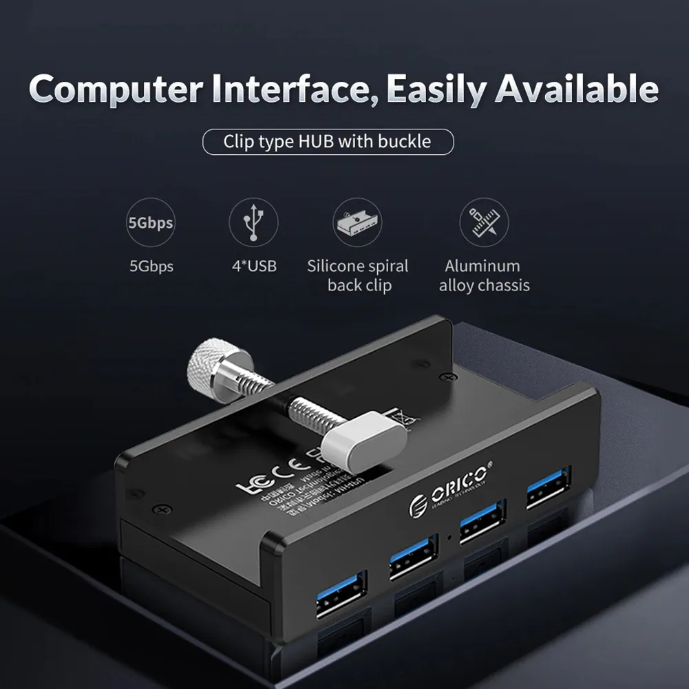 DHgate.com:ORICO 2-Port USB 3.0 Hub with Aluminum Alloy Shell, External ...