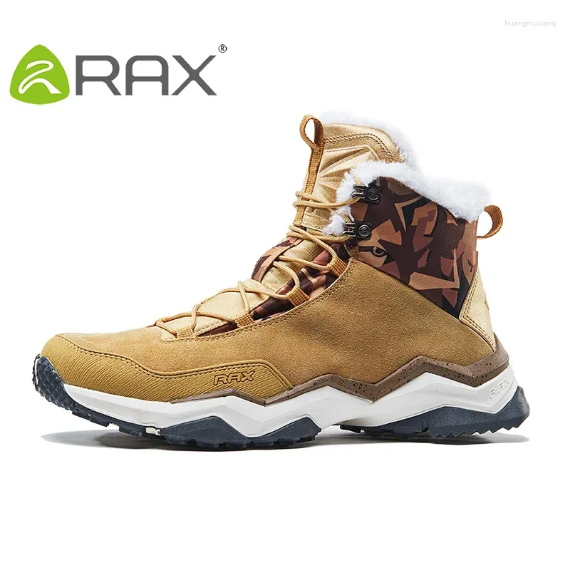 Outdoor-Trekking Fitnessschuhe RAX Herren Winterwanderstiefel Berg atmungsaktives Fleece Wandern Schneesicher