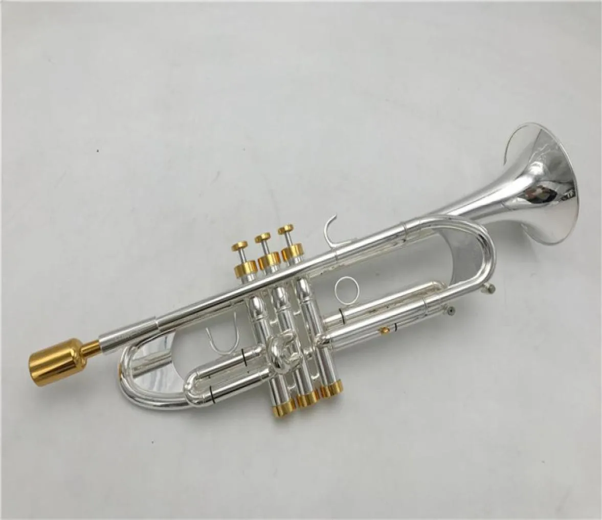 Strumento a tromba Baja di alta qualità LT190S77 riduce il pulsante dorato B per suonare la tromba a campana4470295