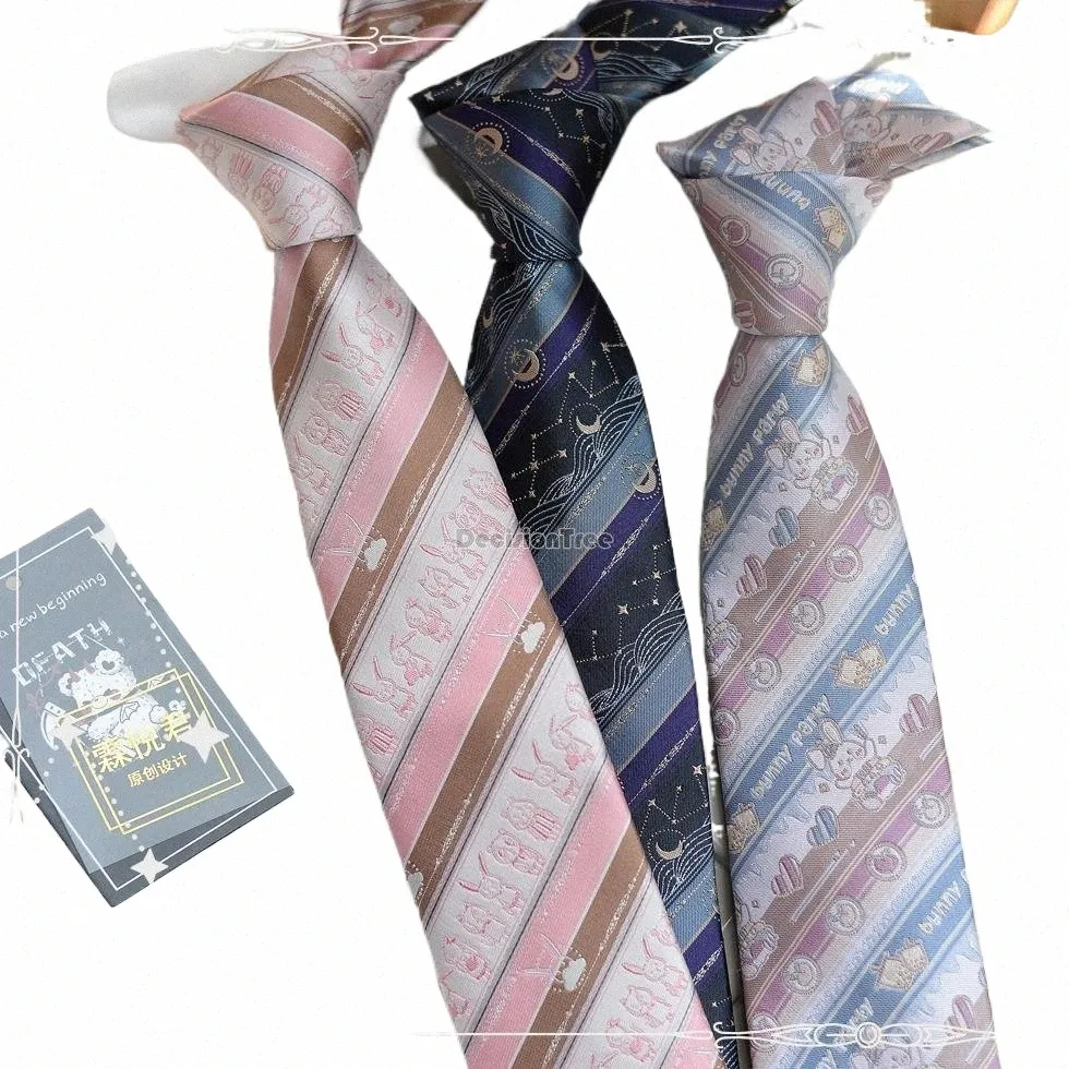 2024 novos uniformes escolares de estilo japonês acessórios lolita jk dk uniforme gravata blusa gravata de mão jacquard colegial linda gravata borboleta q0cY #