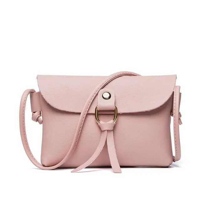 Hoge kwaliteit eenvoudige PU lederen telefoon schoudertas effen kleur kleine portemonnee casual crossbody handtassen voor vrouwen vrouwelijk