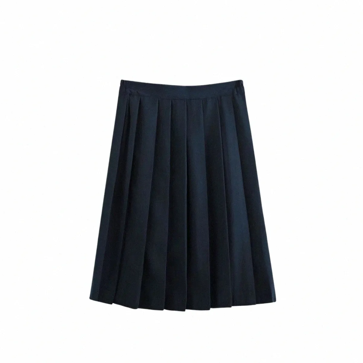 Nowe dziewczyny JK Sailor School School mundure LG plisowane spódnice pod kolanami liceum granatowa czarna solidna spódnica 5xl u1p2#