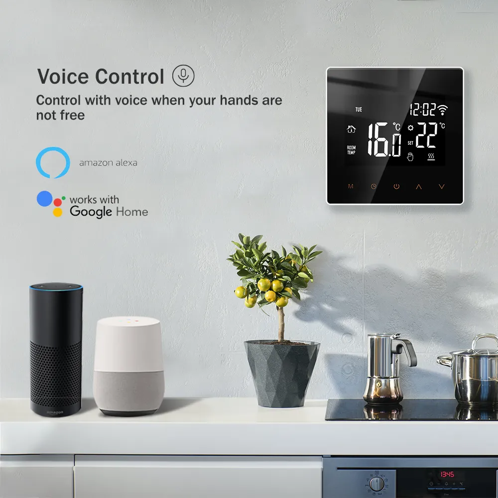 Visual Reference: Smart WiFi Thermostat App Controlled Floor Heating Water Gas Boiler