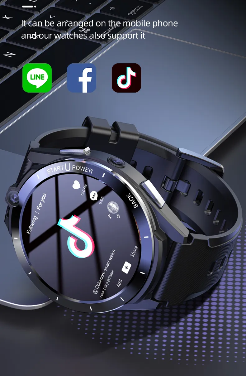 2024 4G LTE Android 11 Smartwatch With Dual CPU SIM Card Slot GPS 8MP Camera And 900mAh Worx Battery 6GB 128GB Wifi APP Download For Men From Ddmyhome 401.23 DHgate.Com