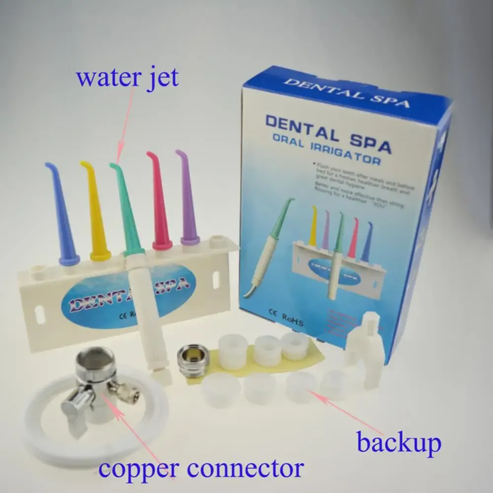 Seato Dental Water Flosser Oral Irrigator - Portable Teeth Cleaner & Gum Massager (Blue)