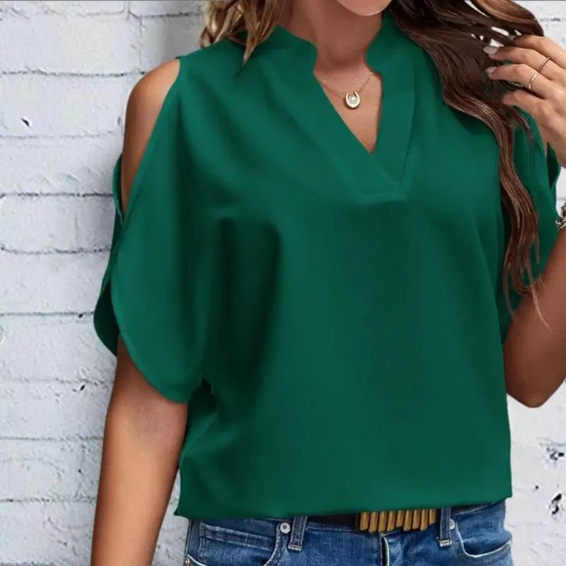 Active Shirts Damen Elegante Batwing Kurzarm Lose Bluse Casual Tunika Tops Büro Dame Solide Oversize Shirt Blusen