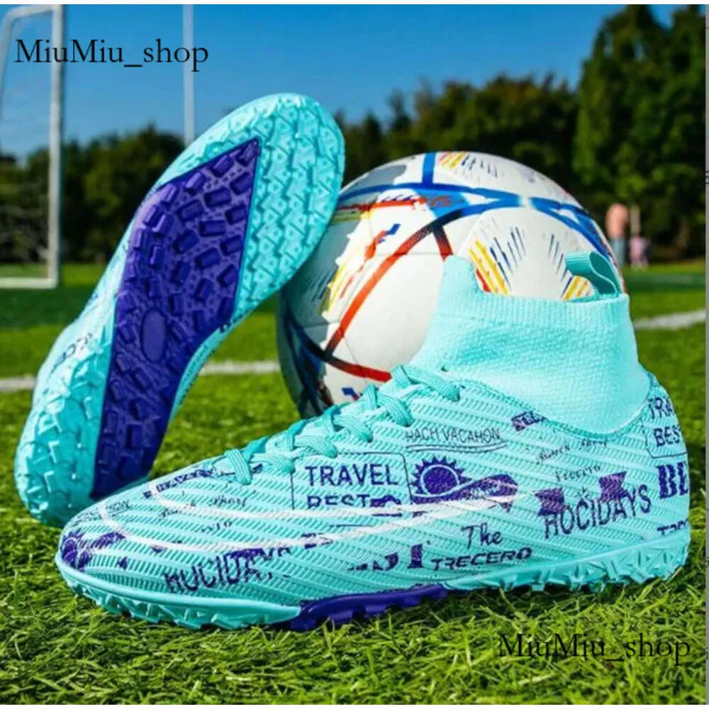 DHgate.com:Ag/TF Soccer Cleats for Men - Breathable, Non-Slip Outdoor Football Shoes for Teens