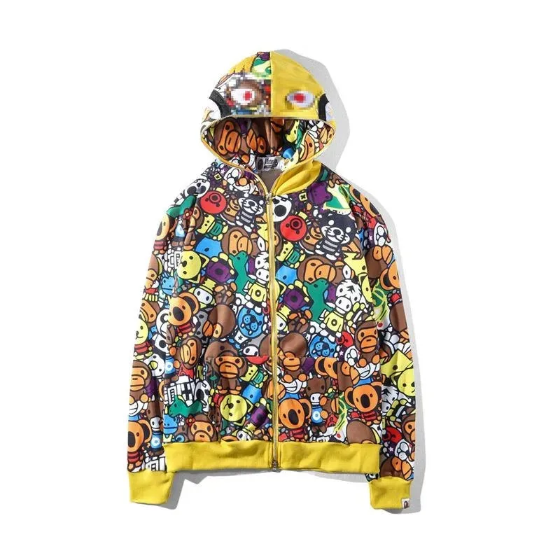 Bape cartoon hoodie hotsell