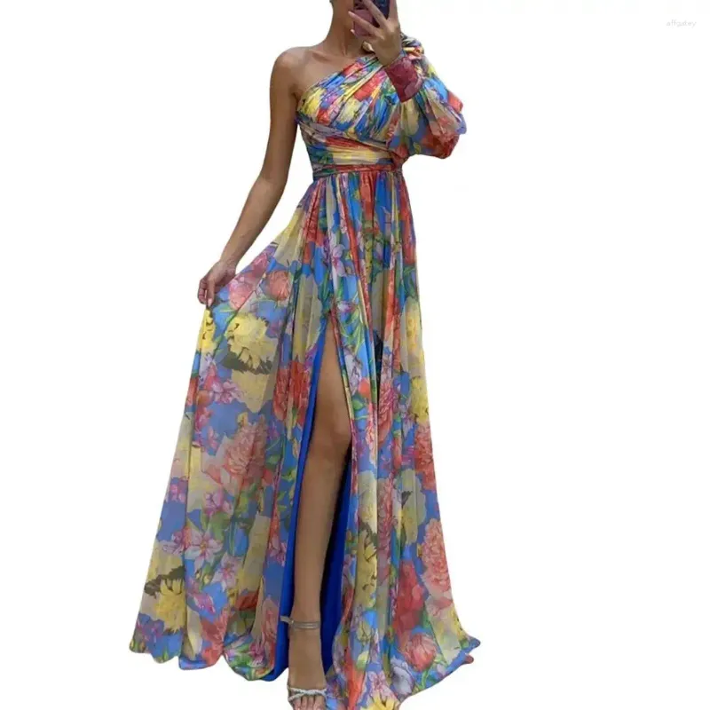 Sexy Flowers Flower Shape Sloping Shoulder One Step Skirt Dresses Sexy Flowers Flower Shape Sloping Shoulder One Step Skirt Dresses
