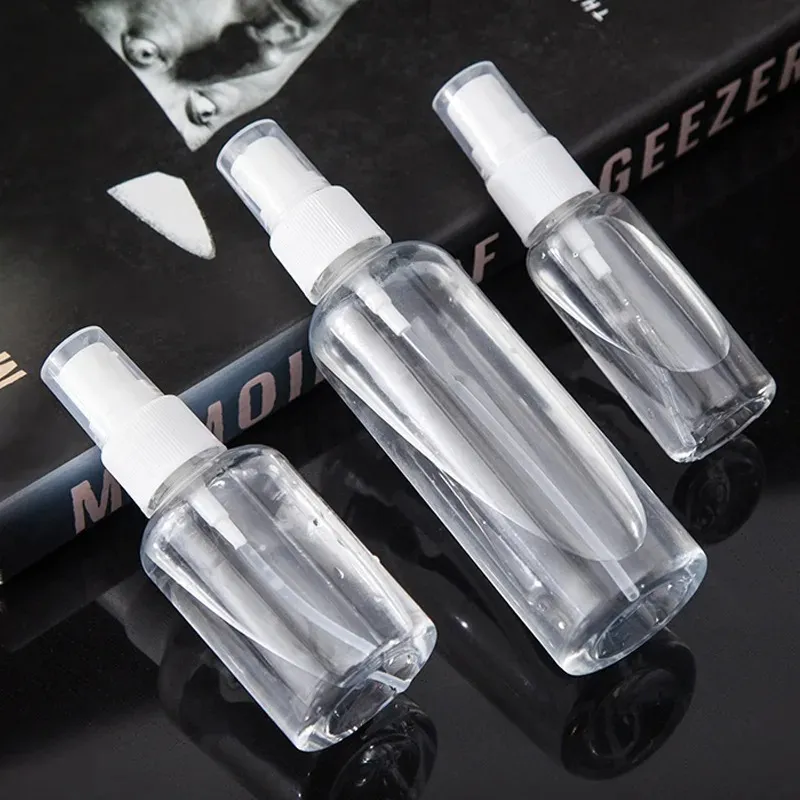 30/50/100 Ml Portable Refillable Bottles Empty Transparent Travel Spray Plastic Bottle Atomizer Mini Design Liquid Dispense