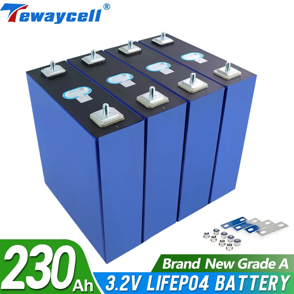 Tewaycell 280Ah 230Ah 200Ah lifepo4 12V 24V 48V Grade A Rechargeable battery pack 3.2V Solar Energy TAX FREE