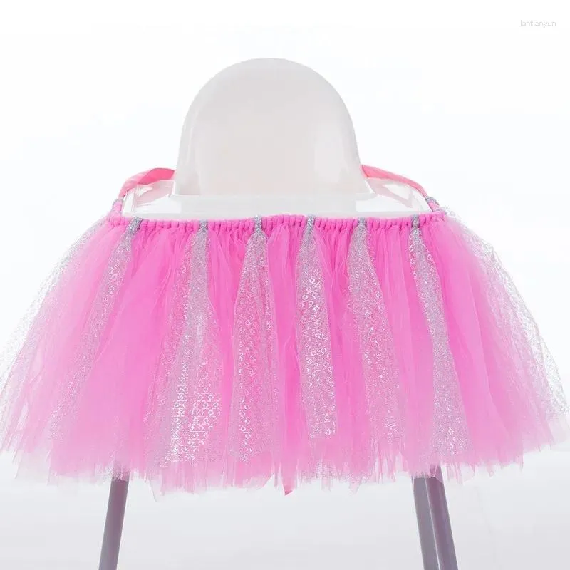 Table Skirt Tulle Tutu Chair Covers For Birthday Party Decoration Decoracion De Baby Shower