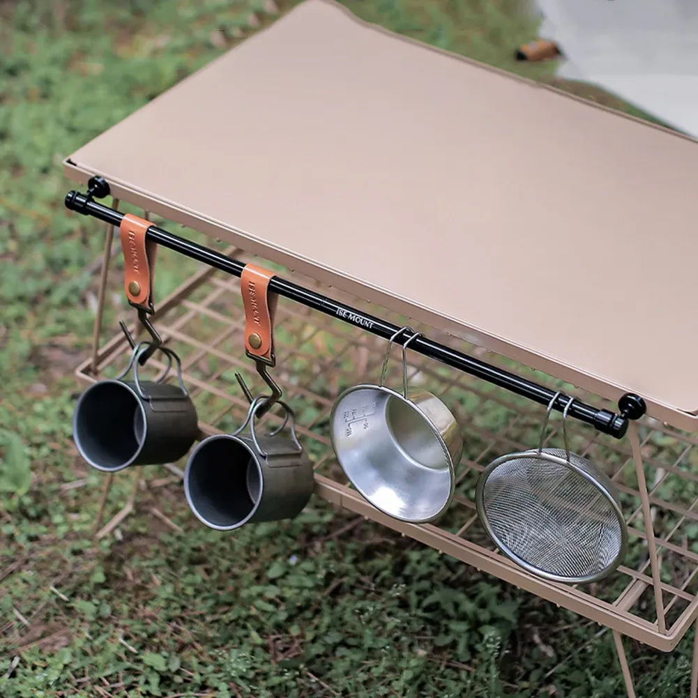 Tools Magnetic Camping Picnic Cups Bowls Hanger Rod Portable Tableware Hanging Rod Fast Installation Camping Accessories