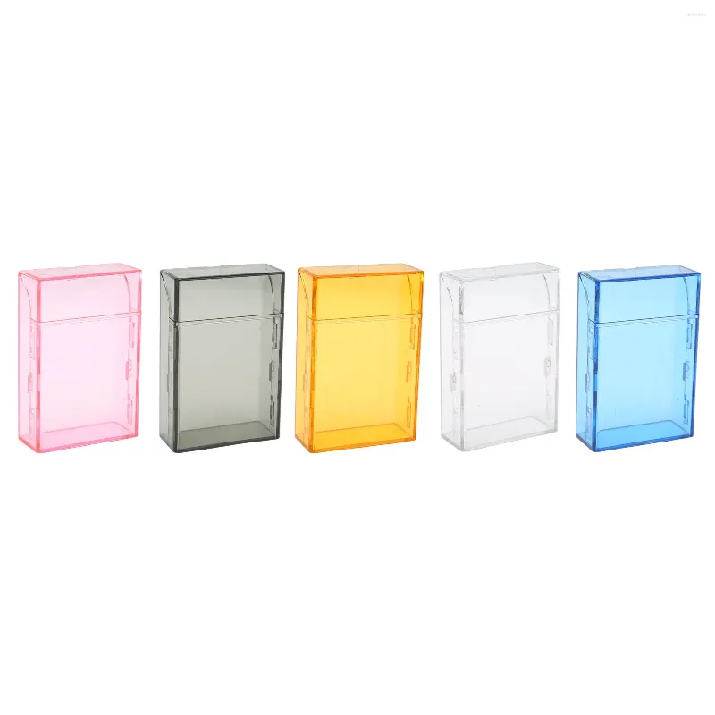 Storage Bags Cigarette Case Fall Resistant Plastic Clear Automatic Up Lid Carry Box Compact And Portable For Lighters