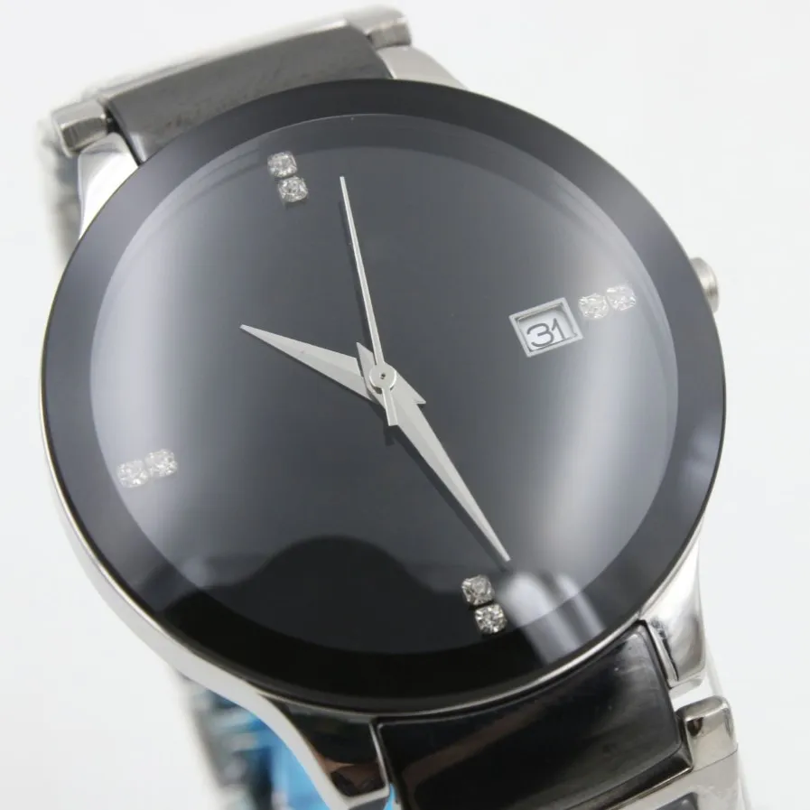 Paar horloge Rad CENTRIX gelimiteerd horloge rond R30941702 hoge kwaliteit datum keramiek zwart quartz uurwerk luxe mode Watches306v