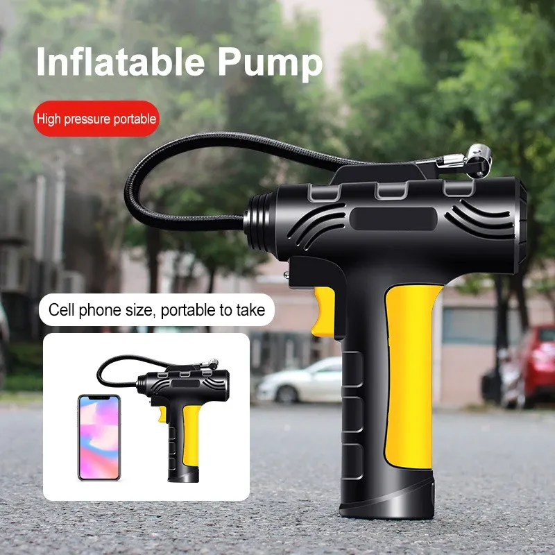 Tire Inflator Portable Air Compressor 150 Psi 20000 M Ah Cordless Air Pump For Car Tires Fast Inflation Air Compressor With Digital Pressure Gauge For Car Bike Motorcycle Ball