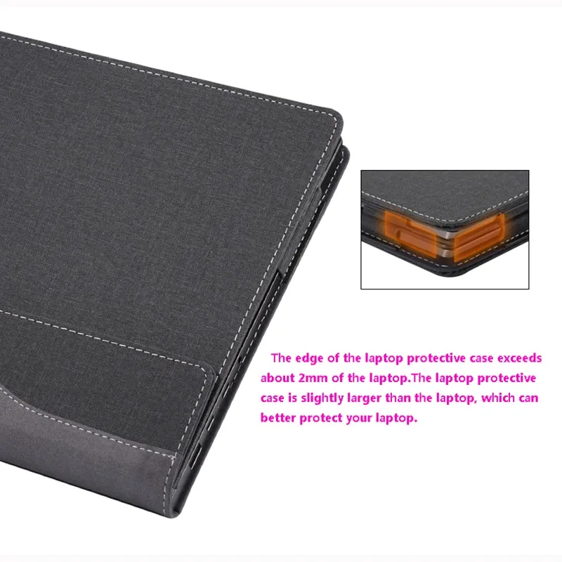 DHgate New PU Leather Laptop Protective Case for Lenovo Yoga C740 S740 14 inch 2024 Split Portable Notebook Cover Unisex Gift Bags Luggage Accessories